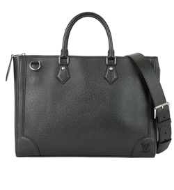 Slim Briefcase, Leather, Black, NFC, S, 2*